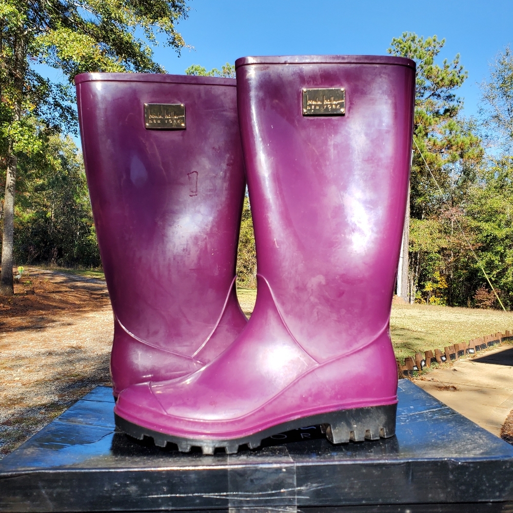 Purple rain boots